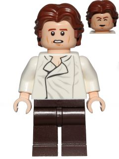 LEGO Minifigure -- Han Solo, Dark Brown Legs, Wavy Hair (75174)-Star Wars / Star Wars Episode 4/5/6 -- SW0823 -- Creative Brick Builders